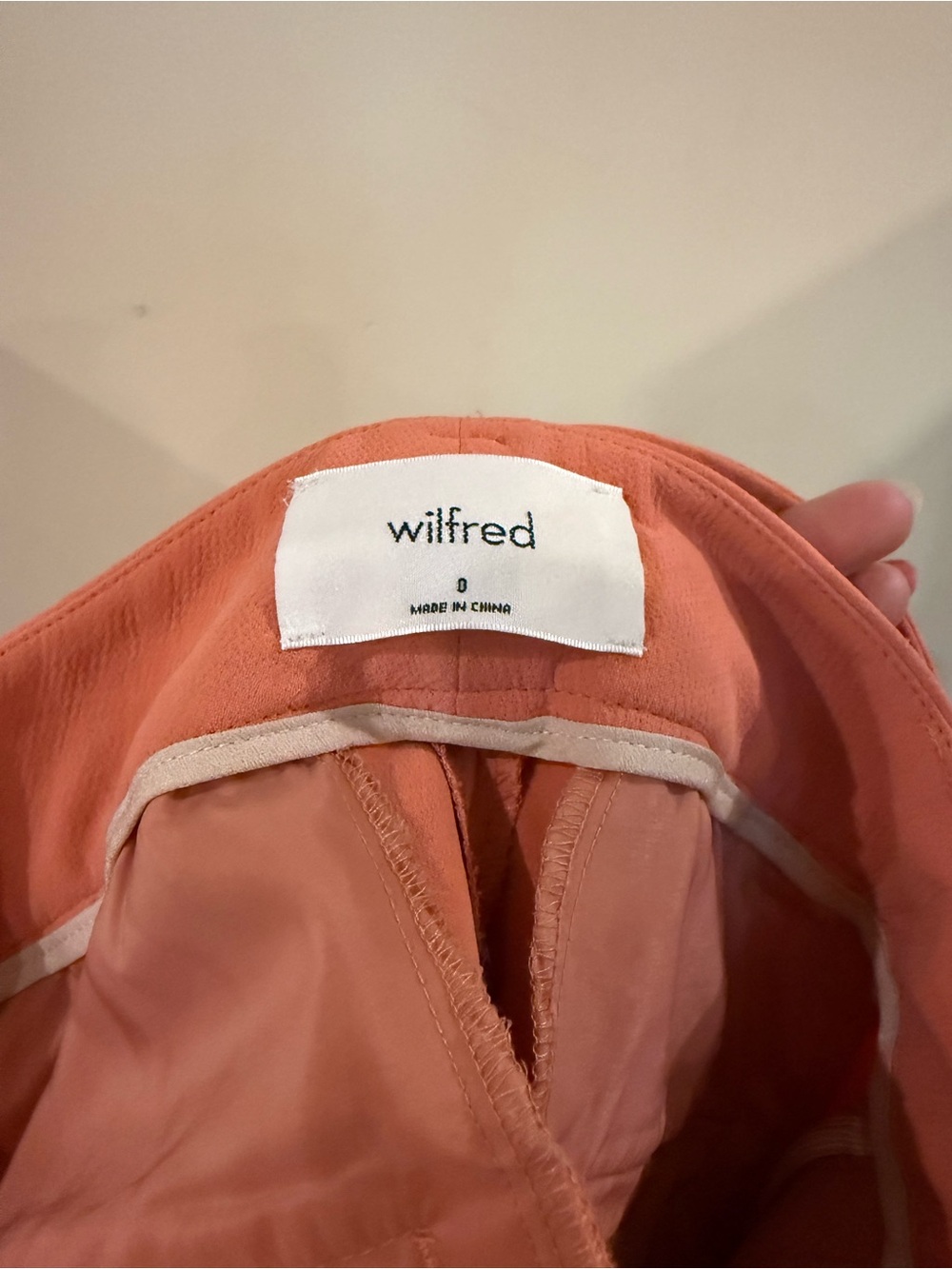 Wilfred Coral High-Waist Belted Shorts - Picture 3 of 5